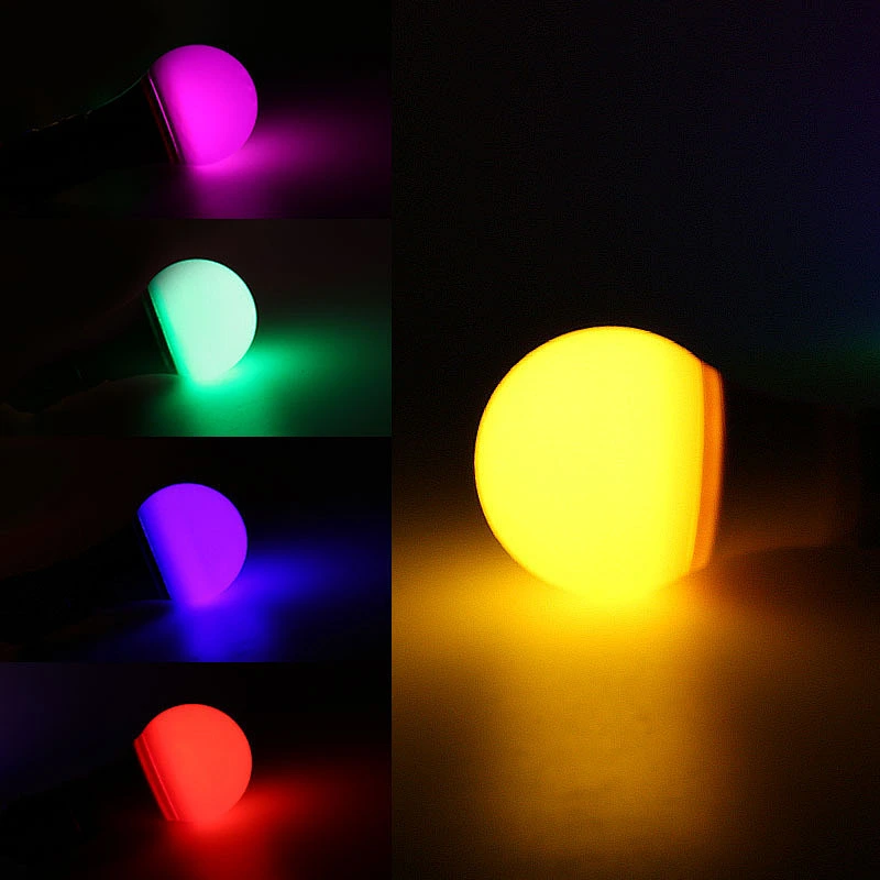 Decoración PP máscara de PP de color partido bombilla utilizada LED 9W 12W E27 bombiled E27 Base